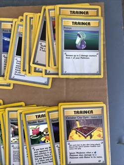 Lot Of 87 Vintage Pokemon Trainer Cards Base Set, Gym Challenge, Neo Genesis - Image 2