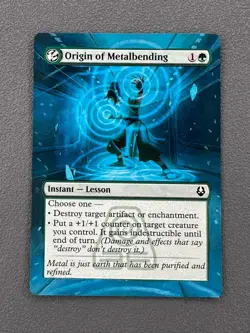Earthen Ally MTG Avatar: The Last Airbender Hand Painted Borderless Altered Art - Image 1