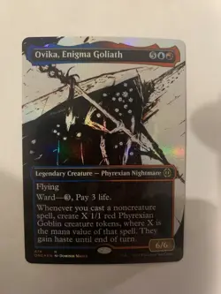 Ovika, Enigma Goliath (Showcase) (Step-and-Compleat Foil) Phyrexia: All Will Be - Image 1