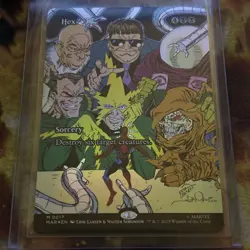 Hex Borderless Comic Poster FOIL NM Marvel Spiderman MTG MAGIC THE GATHERING - Image 1