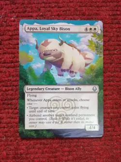 Appa, Loyal Sky Bison Avatar: The Last Airbender Hand Painted Altered Art SPRING - Image 2