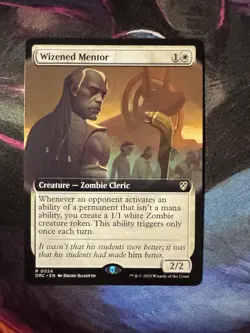 Extended Art WIZENED MENTOR mtg NM-M Commander Aetherdrift 1 Rare - Image 1