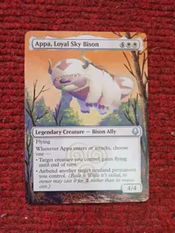 Appa, Loyal Sky Bison Avatar: The Last Airbender Hand Painted Altered Art SUMMER - Image 2