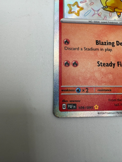 Pokemon Charmander - Shiny Rare SV: Paldean Fates 109/091 NM - Image 3