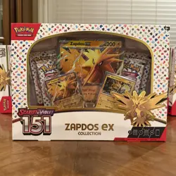 Pokemon TCG Scarlet & Violet 151 Zapdos EX Collection Box Sealed NEW - Image 1