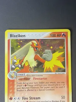Pokemon - Blaziken 3/109 Holo Rare EX Battle Stadium - MP - Image 3