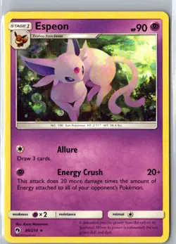 ESPEON 89/214 RARE LOST THUNDER POKEMON LP - Image 1