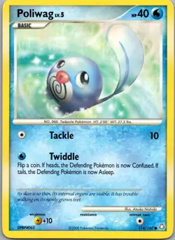 Poliwag 114/146 Common Legends Awakened Pokemon Lightly Played - Image 1