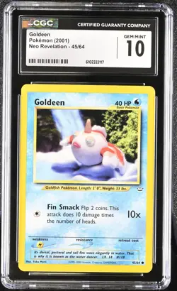 Pokemon 2021 Goldeen Neo Revelation 45/64 CGC 10 - Image 1