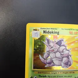 Pokemon Base Set 4th Print Nidoking LP+/NM - Image 2
