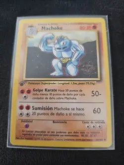 Machoke 34/102 Spanish Base Set 1st Edition - Image 1