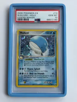 2006 POKEMON EX LEGEND MAKER HOLO WAILORD PSA 10 - Image 1