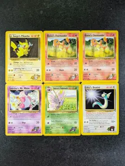 2000 Pokemon Gym Heroes Common/ Uncommon/ Rare PIKACHU/ CHARMANDER English Lots - Image 1