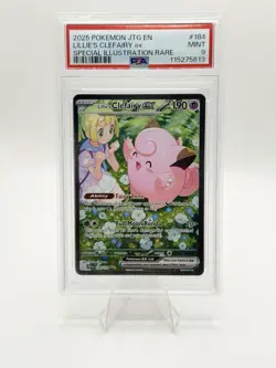 2025 POKEMON SV JOURNEY TOGETHER JTG EN #184/159 LILLIE'S CLEFAIRY EX SIR PSA 9 - Image 1