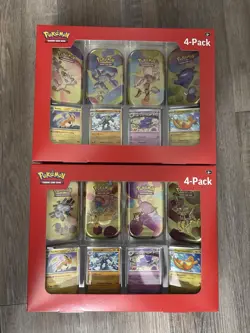 Pokemon TCG Scarlet & Violet 151 Mini-Tin 4-Pack 2 Packs - Image 1