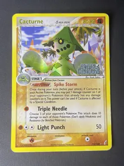 Pokemon - Cacturne Delta Species Crystal Guardians Reverse Holo 15/100 - HP - Image 2