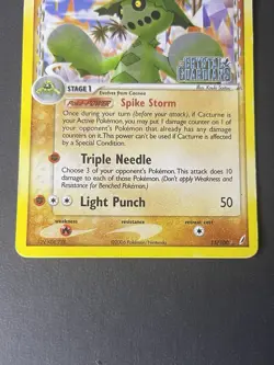 Pokemon - Cacturne Delta Species Crystal Guardians Reverse Holo 15/100 - HP - Image 4