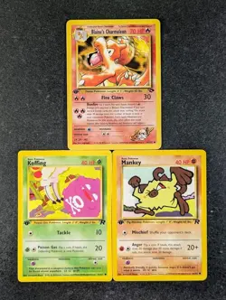 2000 Pokemon Gym Challenge/ Team Rocket 1st Edition KOFFING/ MANKEY English Lots - Image 1