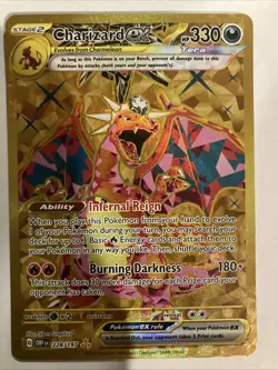 Pokemon TCG 2023 SV03 Obsidian Flames Charizard EX 228/197 - Image 3