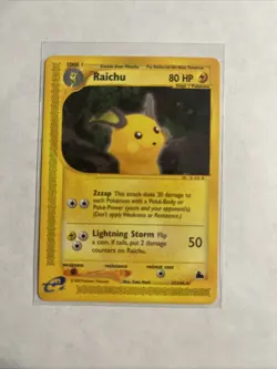Pokemon TCG Vintage Raichu Non-Holo Rare 27/144 Skyridge WOTC LP - Image 1