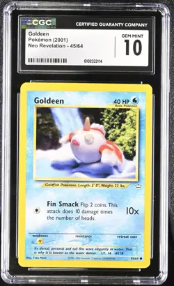 Pokemon 2001 Goldeen Neo Revelation 45/64 CGC 10 - Image 1