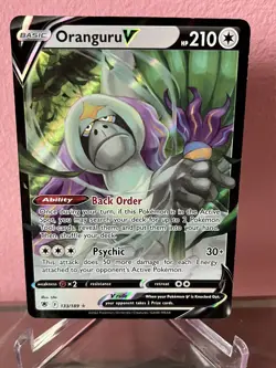 Pokemon TCG Oranguru V Sword & Shield - Astral Radiance 133/189 Holo Ultra Rare - Image 1