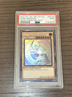 Yugioh Dark Magician Ghost Rare GFTP-EN128 Ghost From The Past 1st Ed PSA 9 Mint - Image 1