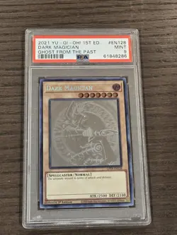 Yugioh Dark Magician Ghost Rare GFTP-EN128 Ghost From The Past 1st Ed PSA 9 Mint - Image 2