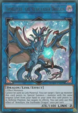 Armillyre, the Starleader Dragon - DUOV-EN029 - Ultra Rare - 1st Edition - Light - Image 1
