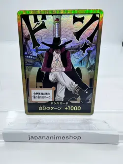 DON !! Card Mihawk Gold Frame The Azure Sea's Seven ONE PIECE Card Japanese - Image 1
