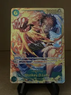 One Piece Carrying On His Will Monkey.D.Luffy OP13-118 SEC Secret Rare - Image 1