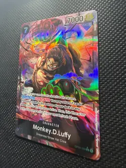 Monkey D. Luffy OP04-090 (Alternate Art) One Piece Card Game ENGLISH FOIL NM - Image 3