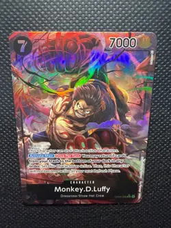 Monkey D. Luffy OP04-090 (Alternate Art) One Piece Card Game ENGLISH FOIL NM - Image 4