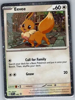 Eevee SVP 200 (Cosmos Holo) 200 Holo Scarlet Violet Promo - Pokemon Card - NM - Image 1