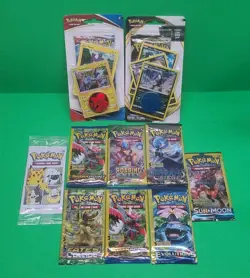 Pokemon XY Mixed 3 cards Booster Packs Lot 10 Roaring Skies Evolutions Blister - Image 1