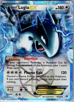 Lugia EX (Team Plasma) 102/113 Legendary Treasures - Pokemon Card - NM - Image 1