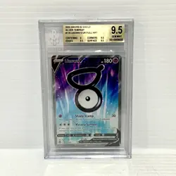 Unown V 176/195 - Silver Tempest - Graded Pokemon Card - BGS 9.5 (PSA 10) - Image 1