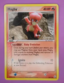 Magby 58/92 Legend Maker Regular Finish Common Vintage Pokemon Card - Image 1