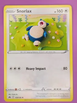 Snorlax 109/159 Crown Zenith Regular Finish Pokemon Card - Image 1
