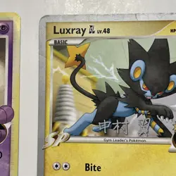 Pokemon Card Lot Of 2 Rising Rival's Gengar 2009 Championship Luxray Non Holo - Image 3