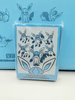 Pokemon Chinese Promo Gift Box Glaceon Eevee GX 480 Slot Card Binder + Sleeves - Image 4