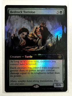 MTG - Lost Caverns of Ixalan - Bedrock Tortoise Extended Foil - Rare 0378 - Image 1