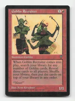 Goblin Recruiter Visions # Magic the Gathering Uncommon - Image 1