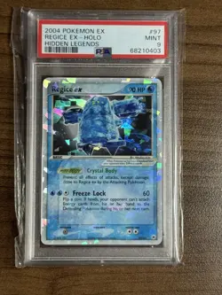 Pokemon Regice ex 97/101 Hidden Legends Holo PSA 9 Mint - Image 1