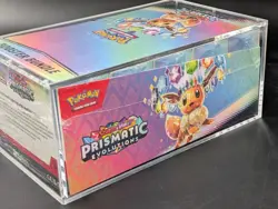 Pokemon TCG S&V Prismatic Evolutions Booster Bundle Display Case w/Acrylic Case - Image 4