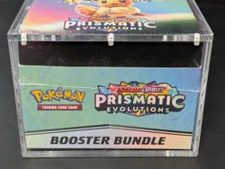 Pokemon TCG S&V Prismatic Evolutions Booster Bundle Display Case w/Acrylic Case - Image 5