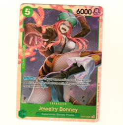 Jewelry Bonney OP07-026 Premium Booster Reprint Foil Era One Piece Trading Card - Image 1