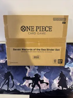 Sealed One Piece Card Game Seven Warlords Of The Sea Binder English Set - Image 1