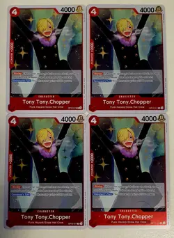 🔥 4x Tony Tony Chopper OP10-011 R FOIL - Playset - ONE PIECE TCG English NM/M - Image 1