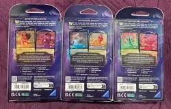 Disney Lorcana TCG 1st Chapter Starter Deck Set of 3 Sealed In Hand Ships Fast - Image 2